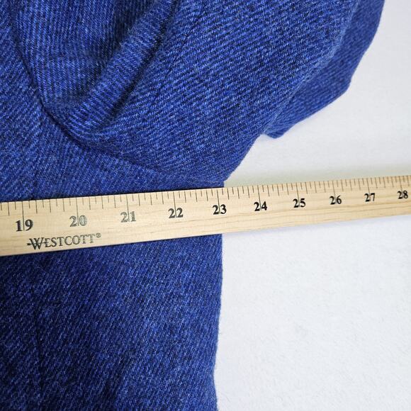 Talbots Tweed Blazer Women 20 Wool Blend Blue Classic Quiet Luxury Plus Size NEW - Picture 13 of 16